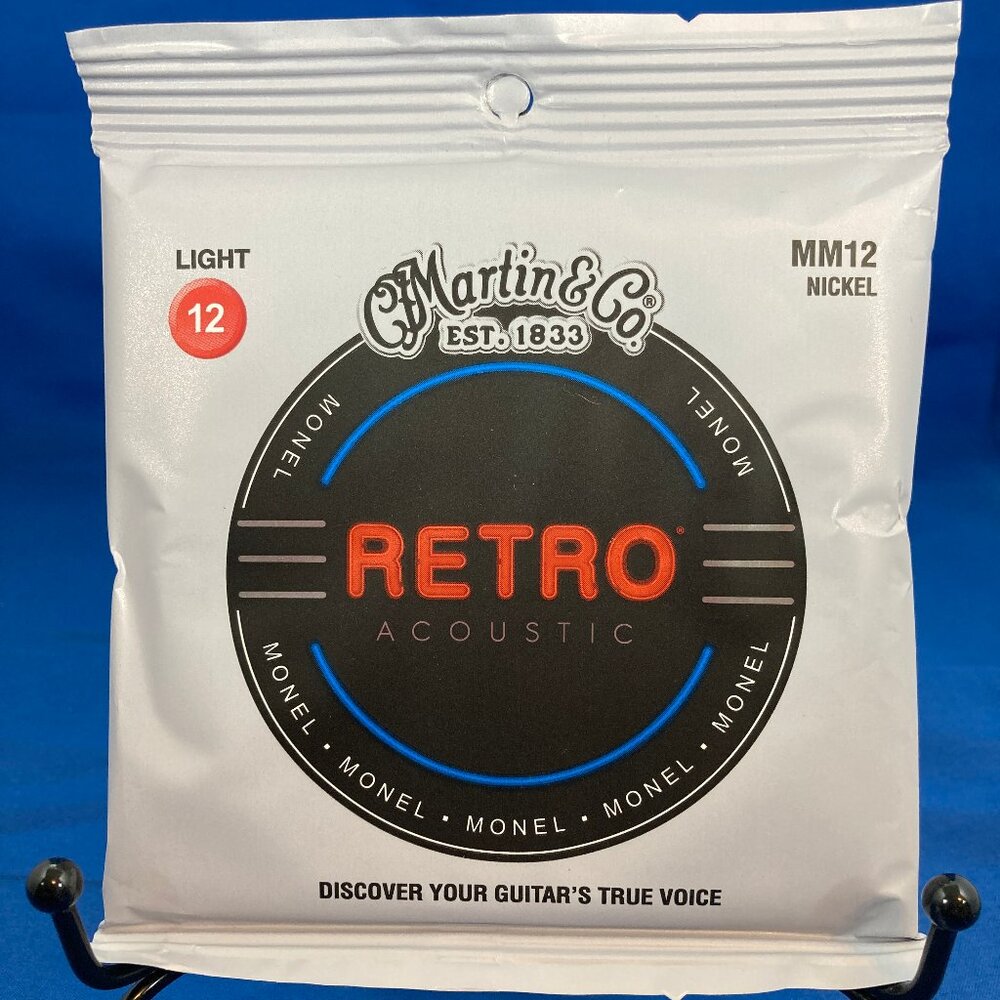 Martin MM12 Retro Monel Acoustic Guitar Strings 12/54 Light